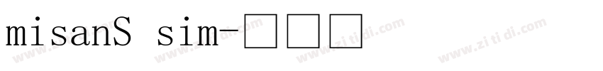 misanS sim字体转换
